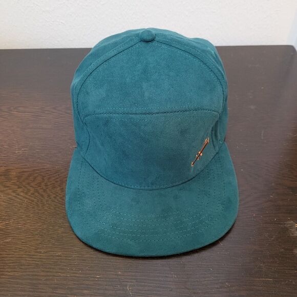 Suede Cotton Forest Green Brown Adjustable Hat Cap TWO-O Amsterdam - Picture 12 of 16